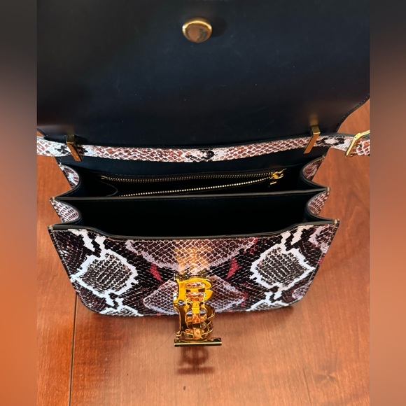 Burberry Python Print TB Flap Small Bag - Picture 5 of 8